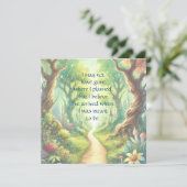 Bospad en prijsopgave kaart (Staand voorkant)