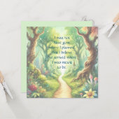 Bospad en prijsopgave kaart (Voorkant / Achterkant in situ)