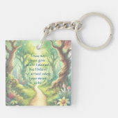 Bospad en prijsopgave sleutelhanger (Achterkant)