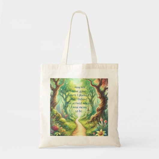 Bospad en prijsopgave tote bag (Voorkant)