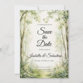 Bospad Huwelijk Save The Date (Voorkant)