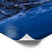 Bospad in de winternacht perfect poster (Hoek)