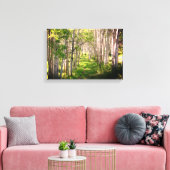 Bospad in late lente canvas afdruk (Insitu (Woonkamer))