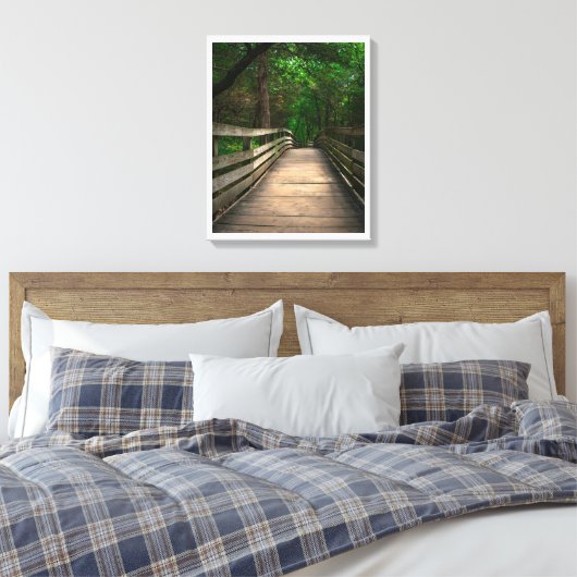 Bospad Sereniteit Canvas Afdruk (Insitu (Slaapkamer))