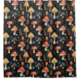 Bospaddenstoel en varen douchegordijn