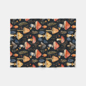 Bospaddenstoel en varen fleece deken (Voorkant (Horizontaal))