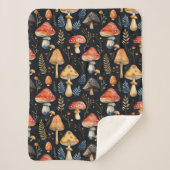 Bospaddenstoel en varen sherpa deken (Voorkant)