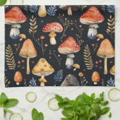 Bospaddenstoel en varen theedoek (Gevouwen)