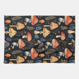 Bospaddenstoel en varen theedoek