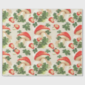  bospaddenstoel Lucky Clover Pattern Cadeaupapier (Vlak)