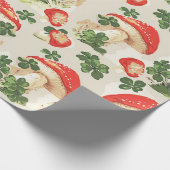  bospaddenstoel Lucky Clover Pattern Cadeaupapier (Hoek)