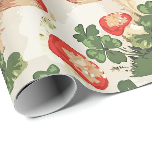 bospaddenstoel Lucky Clover Pattern Cadeaupapier (Rol Hoek)