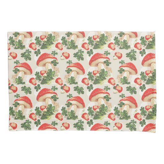 bospaddenstoel Lucky Clover Pattern Kussensloop (Voorkant)