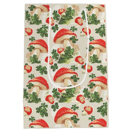  bospaddenstoel Lucky Clover Pattern Medium Cadeauzakje (Achterkant)