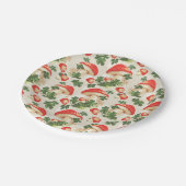  bospaddenstoel Lucky Clover Pattern Papieren Bordje (Gekanteld)