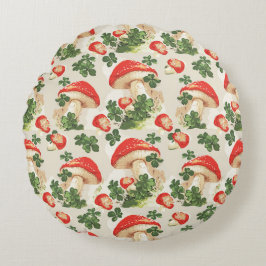 bospaddenstoel Lucky Clover Pattern Rond Kussen
