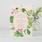 Bospaddenstoel | Woodland Wedding Kaart (Staand voorkant)