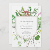 Bospaddenstoel | Woodland Wedding Kaart (Voorkant / Achterkant)