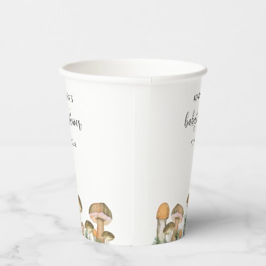 Bospaddenstoelen baby shower papieren bekers (Rechts)