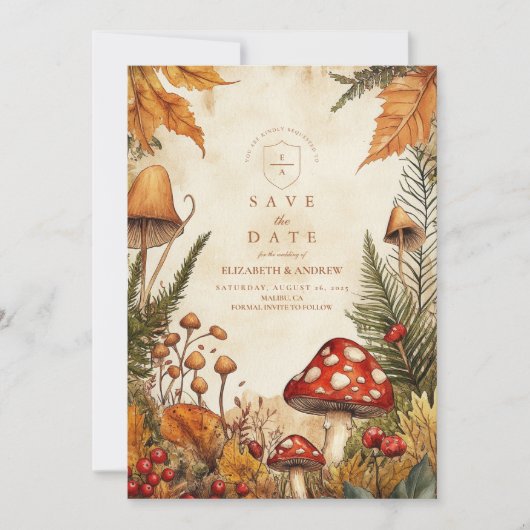  Bospaddenstoelen bruiloft Save The Date (Voorkant)