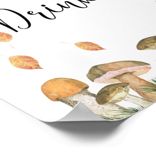 Bospaddenstoelen - Drinken Poster (Hoek)