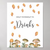 Bospaddenstoelen - Drinken Poster (Voorkant)