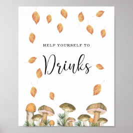 Bospaddenstoelen - Drinken Poster