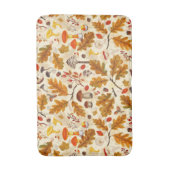 Bospaddenstoelen en herfstflora op room badmat (Voorkant Verticaal)