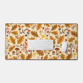 Bospaddenstoelen en herfstflora op room bureaumat (Keyboard & Muis)