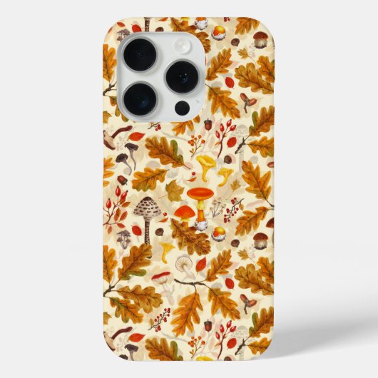 Bospaddenstoelen en herfstflora op room Case-Mate iPhone case (Achterkant)