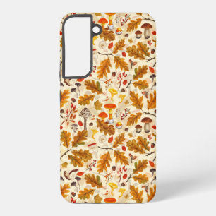 Bospaddenstoelen en herfstflora op room samsung galaxy hoesje