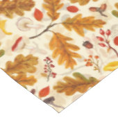 Bospaddenstoelen en herfstflora op room tafelkleed (Gekanteld)