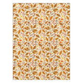 Bospaddenstoelen en herfstflora op room tafelkleed (Voorkant)