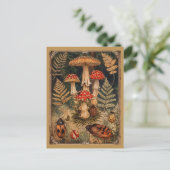 Bospaddenstoelen Herfstgroet Briefkaart (Staand voorkant)