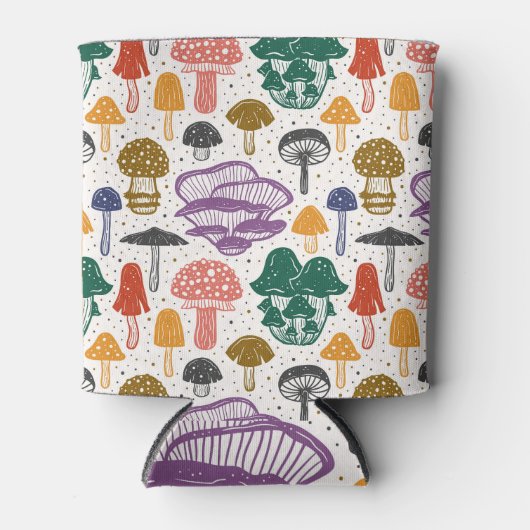 Bospaddenstoelen Ink  Textuur Blikjeskoeler (Voorkant)