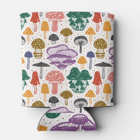 Bospaddenstoelen Ink  Textuur Blikjeskoeler (Achterkant)