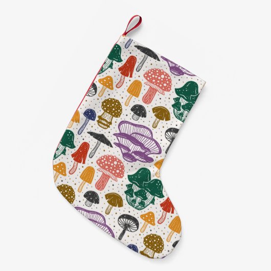 Bospaddenstoelen Ink  Textuur Kleine Kerstsok (Voorkant (Hangend))