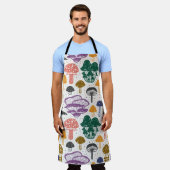 Bospaddenstoelen Ink  Textuur Schort (Gedragen)