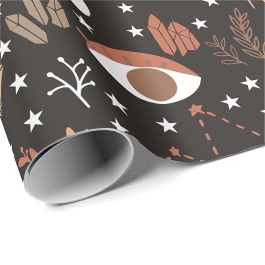 bospaddenstoelen-inpakpapier cadeaupapier (Rol Hoek)