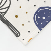 Bospaddenstoelen. Naadloos patroon, structuur, ach Fleece Deken (Hoek)