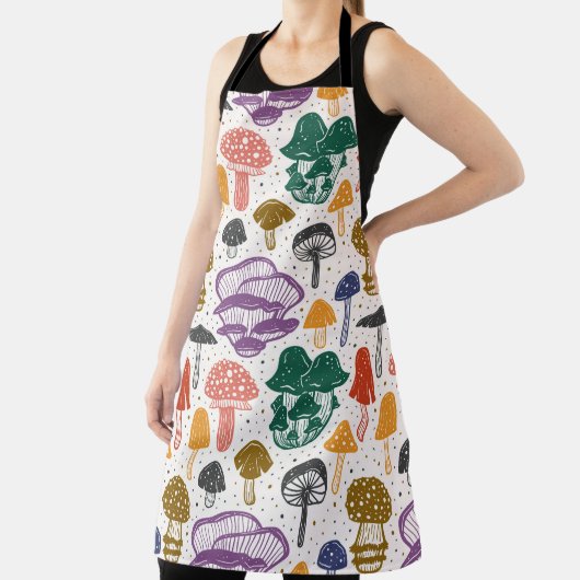 Bospaddenstoelen. Naadloos patroon, structuur, ach Schort (Insitu)