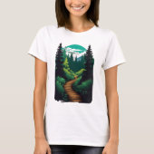 Bospaden - Serene Natuur T-shirt (Voorkant)
