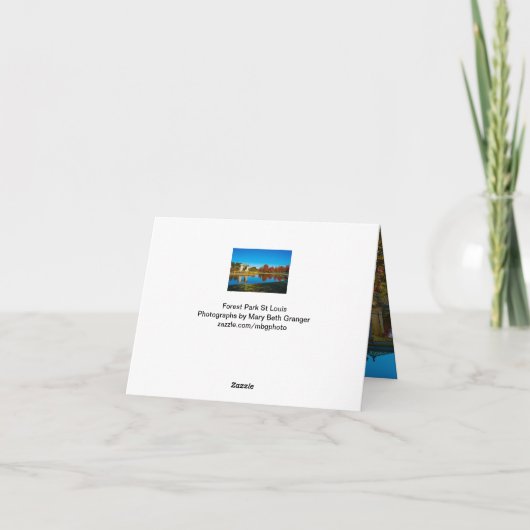 Bospark Bandstand Kaart (Achterkant)