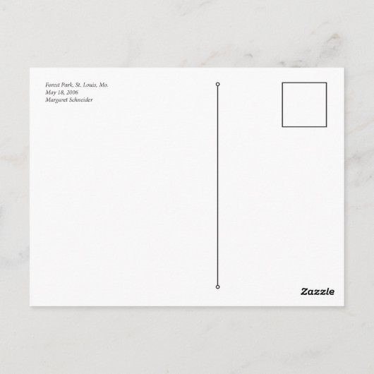 Bospark Briefkaart (Achterkant)