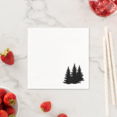 Bospijnbomen silhouet servet (Insitu)