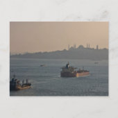 Bosporus in zonsondergang briefkaart (Voorkant)