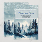 Bosque con nieve Kaart (Voorkant / Achterkant)