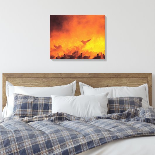 Bosque del Apache National Wildlife Refuge, NM Canvas Afdruk (Insitu (Slaapkamer))