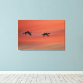 Bosque del Apache Wildlife Refuge | New Mexico Canvas Afdruk (Insitu (Houten vloer))
