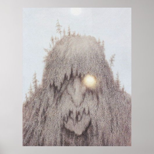 Bosque Troll. Theodor Kittelsen Poster (Voorkant)